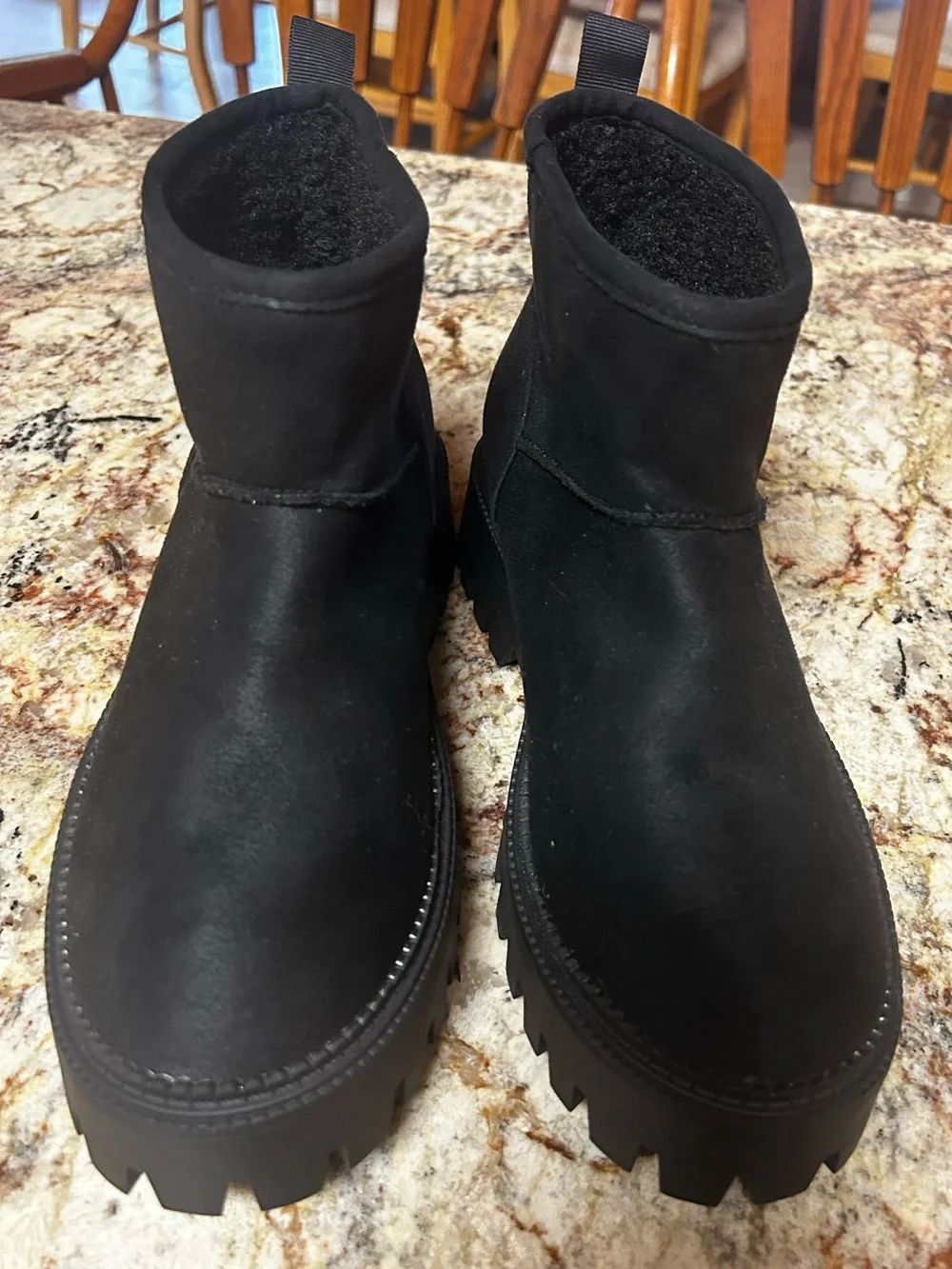 New Dolce Vita Laker Black Plush-Lined Slip-In Women’s 8.5 Boot